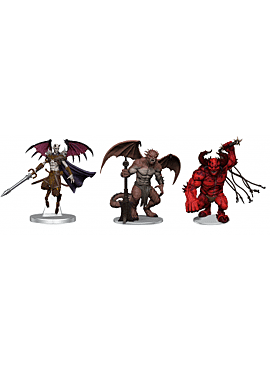 Icons of the Realms Miniatures: Archdevils - Hutijin, Moloch, Titivilus